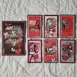 2/$15 🌼 26x Monster High Happy Valentine's Day Cut Out Cards